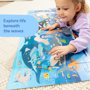 Search & Find Beneath the Waves Floor Puzzle - 48 Pieces C0