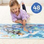 Search & Find Beneath the Waves Floor Puzzle - 48 Pieces C0