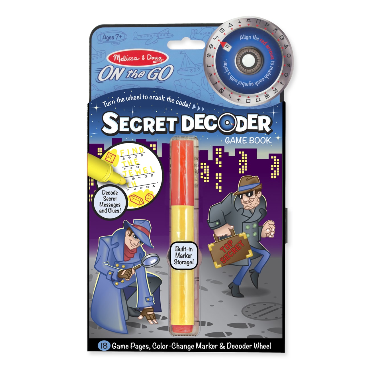 Secret Decoder Game Book - On the Go Travel Activity Book J5