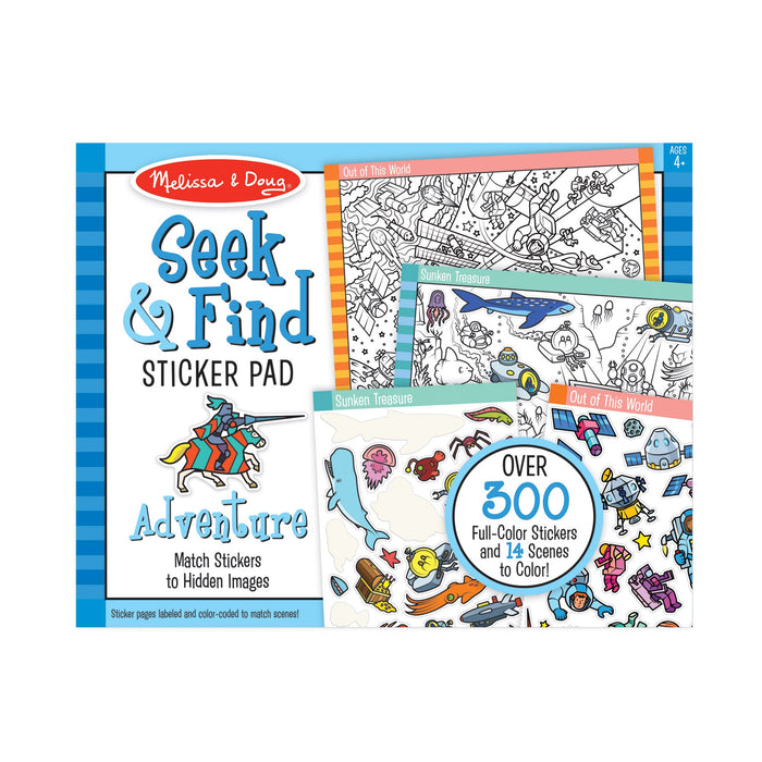 Seek & Find Sticker Pad – Adventure D2