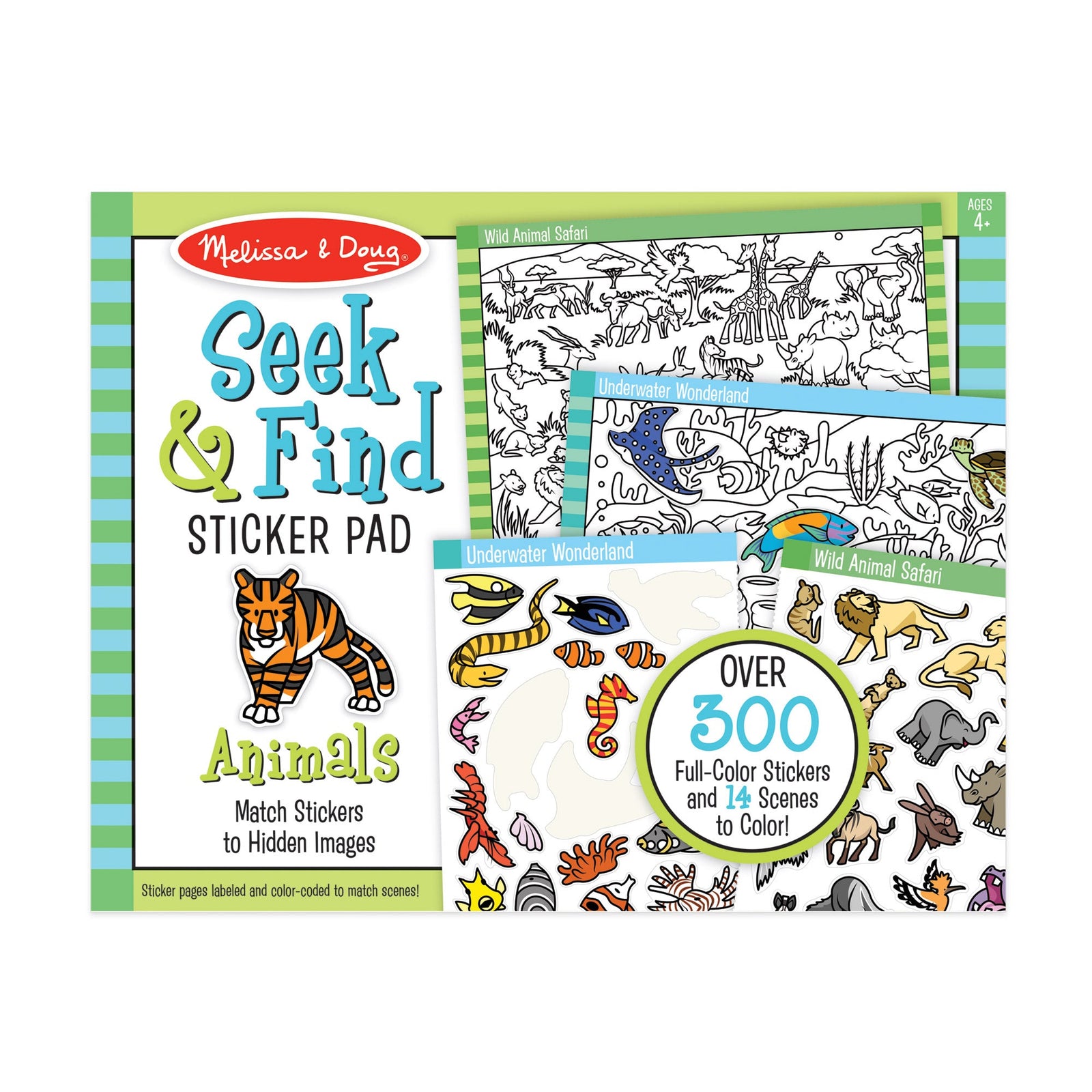 Seek & Find Sticker Pad – Animals J7