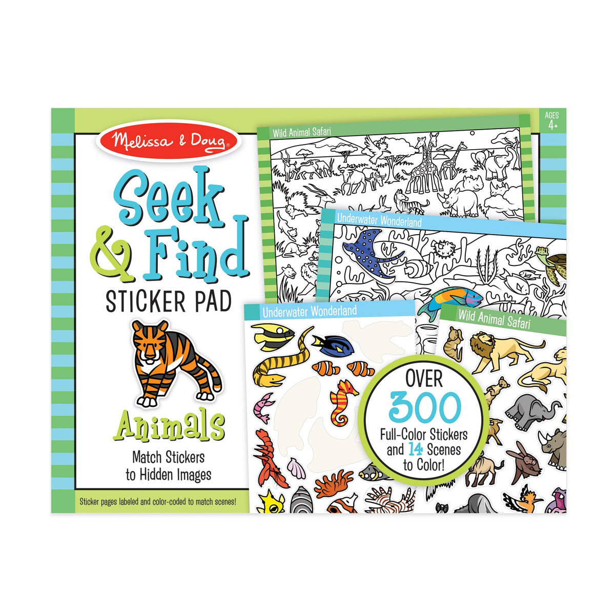Seek & Find Sticker Pad – Animals Z2