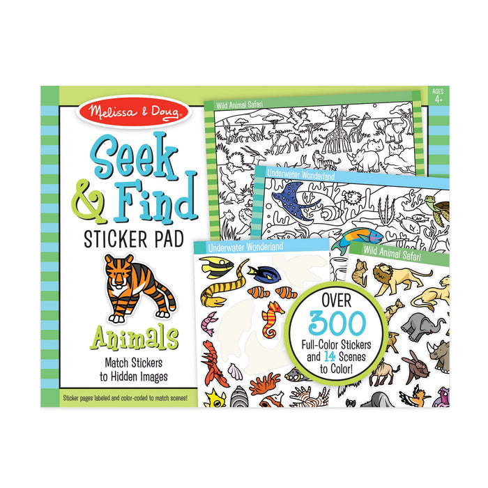 Seek & Find Sticker Pad – Animals Z2