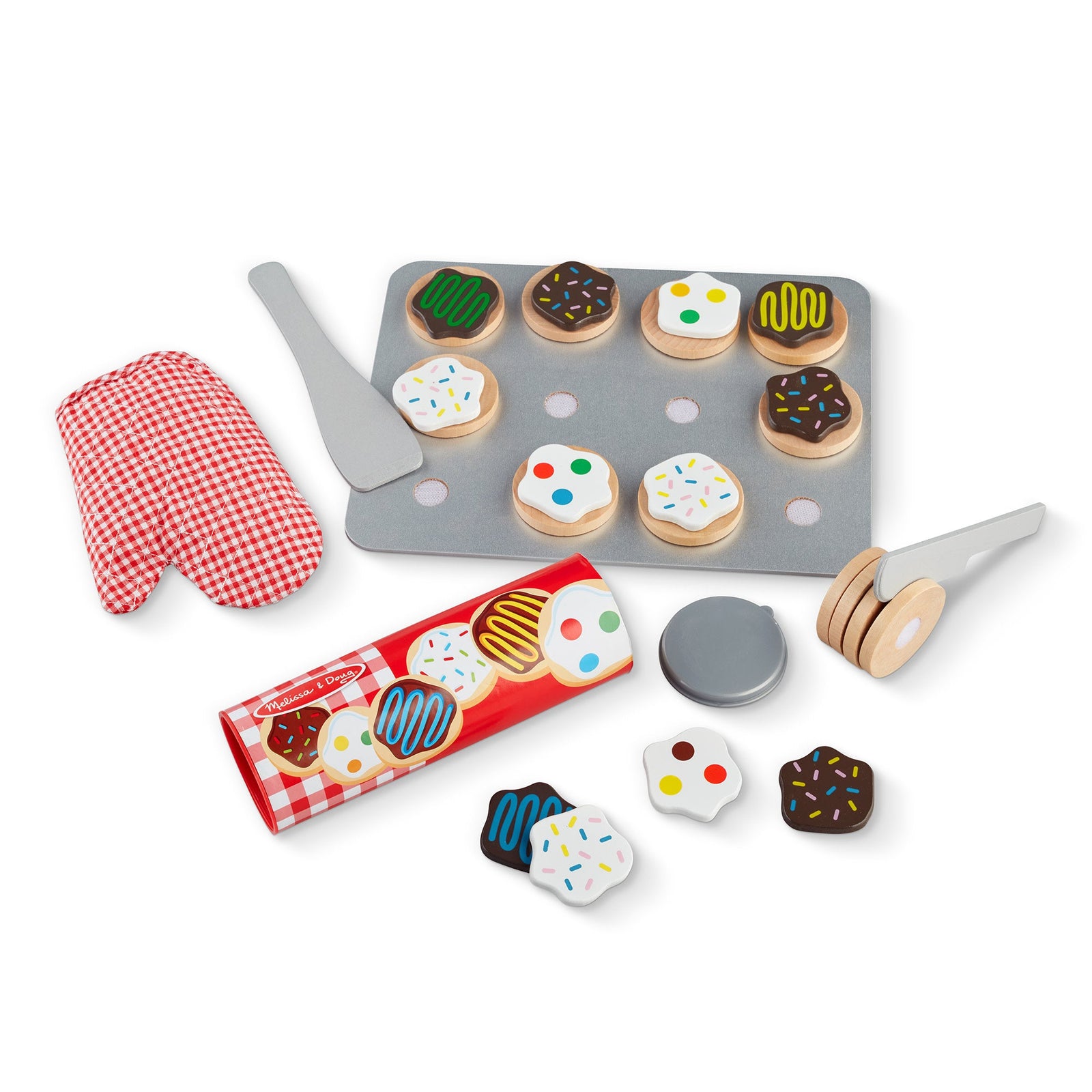 Slice & Bake Cookie Set - Wooden Play Food H6