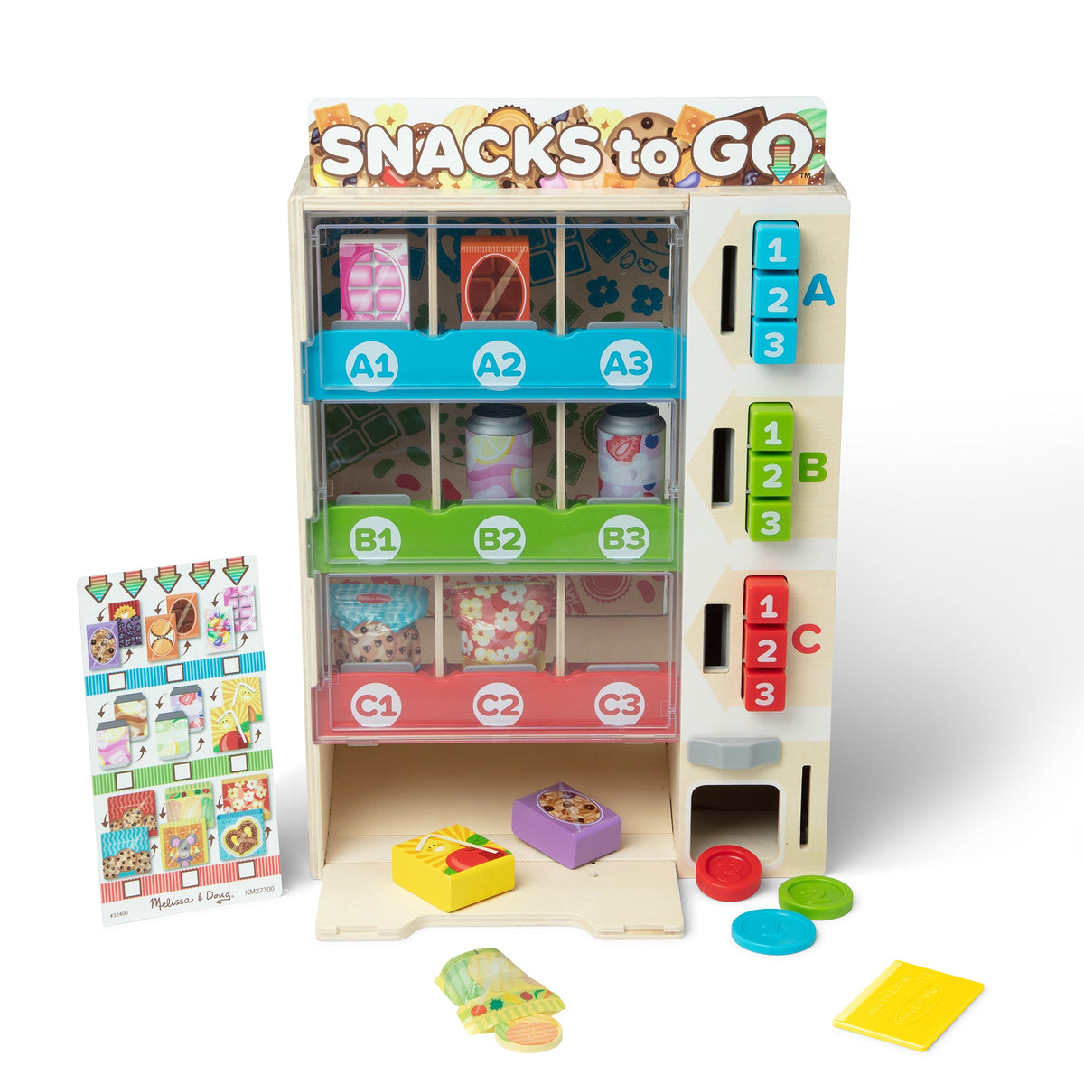 Sort, Stock, Select Wooden Vending Machine Play Set G3