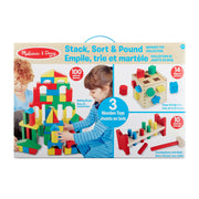 Stack, Sort & Pound Wooden Toy Collection S7