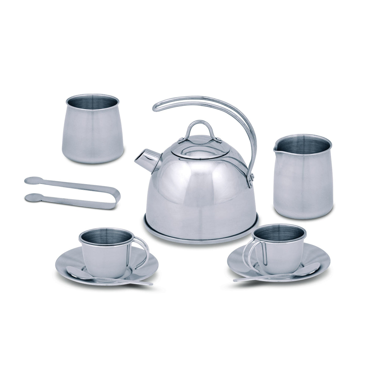 Stainless Steel Tea Set with Storage Stand A0