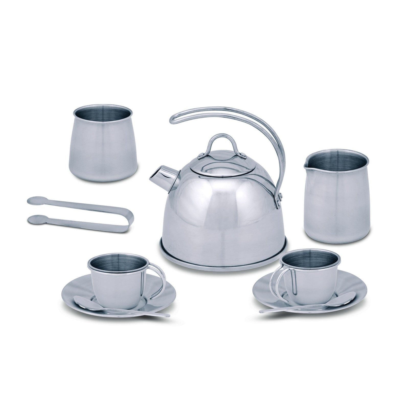 Stainless Steel Tea Set with Storage Stand F6