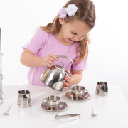 Stainless Steel Tea Set with Storage Stand F6