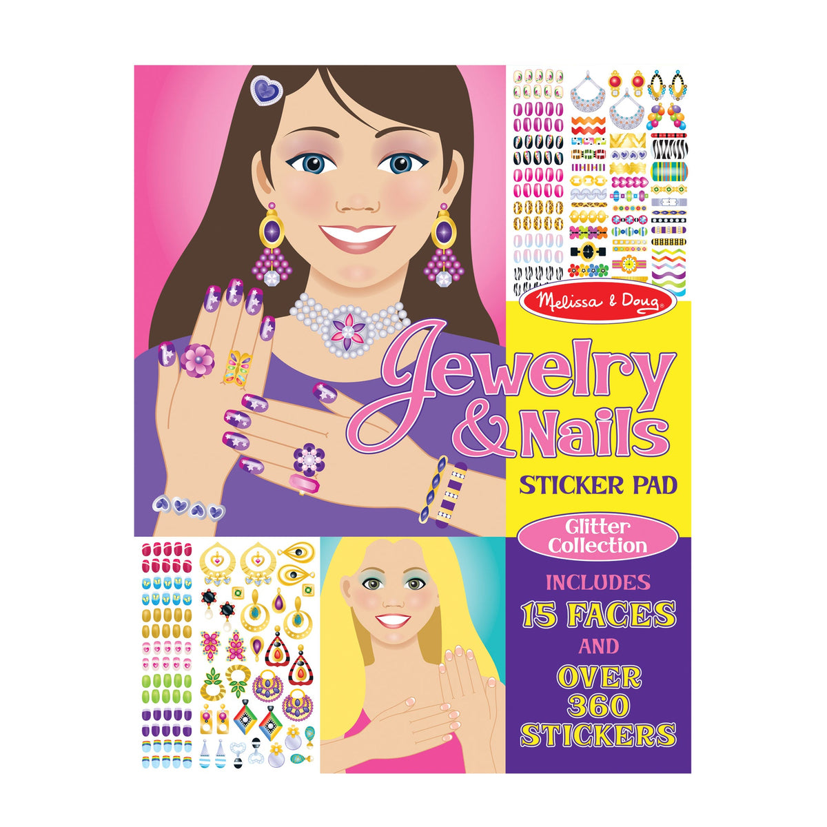 Sticker Pad - Jewelry & Nails Glitter Collection T1