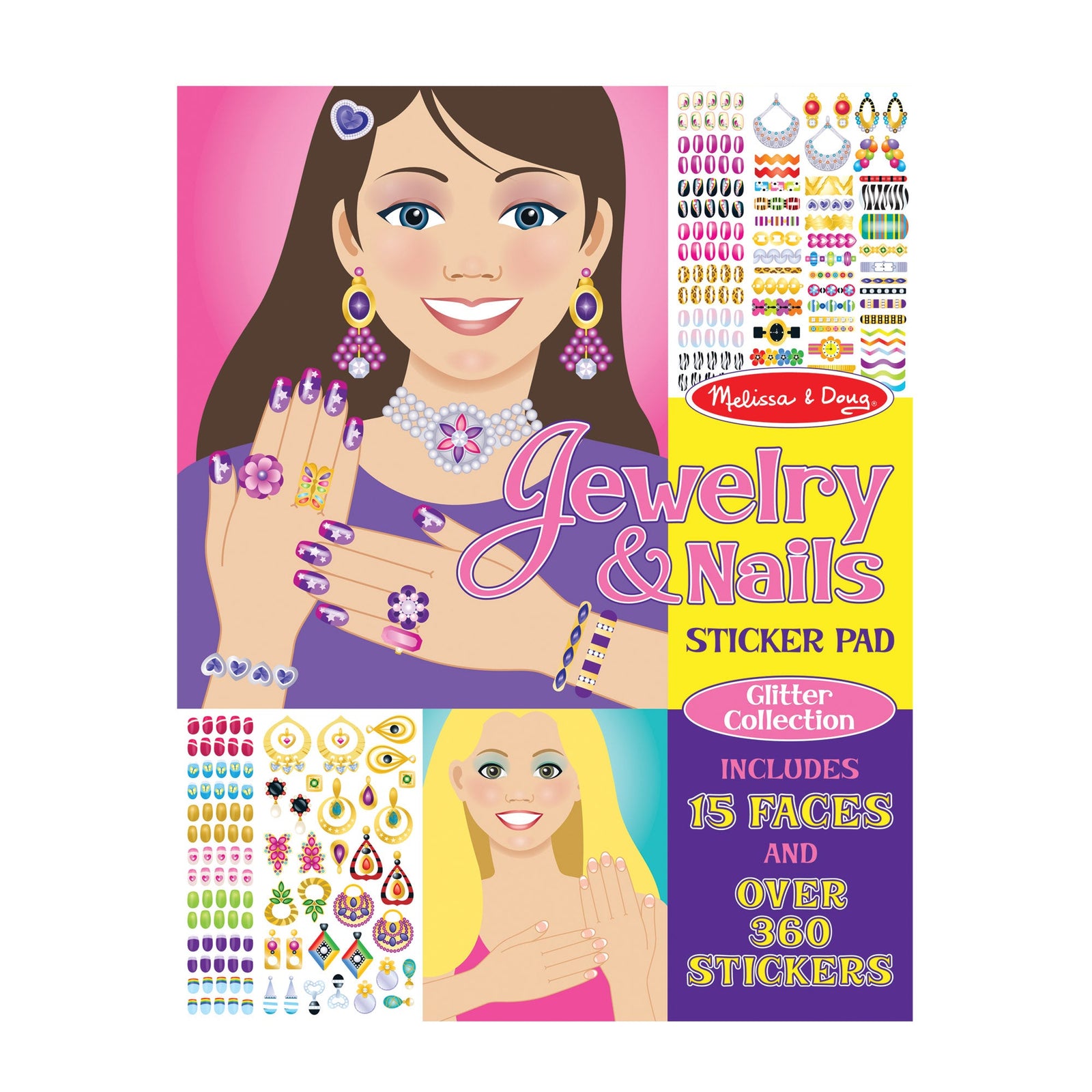 Sticker Pad - Jewelry & Nails Glitter Collection U1