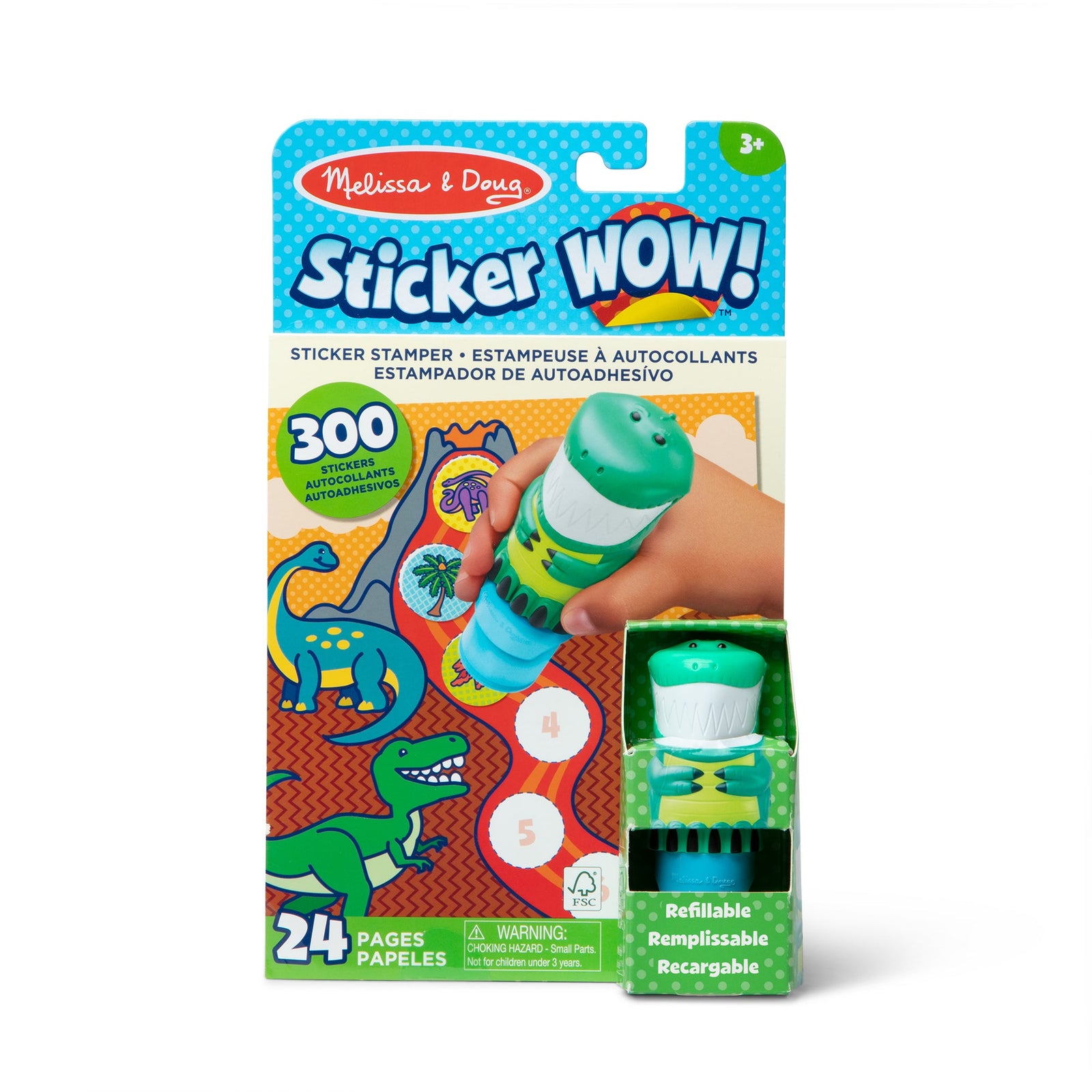Sticker WOW!™ Activity Pad & Sticker Stamper  - Dinosaur J6