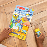 Sticker WOW!™ Bulldozer Bundle: Activity Pad & Sticker Stamper + Mini Activity Pad and 200 Refill Stickers N1