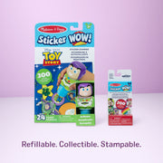 Sticker WOW!™ Disney Toy Story Buzz Lightyear Bundle: Activity Pad & Sticker Stamper + Mini Activity Pad and 200 Refill Stickers U0