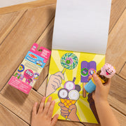 Sticker WOW!™ Ice Cream Bundle: Activity Pad & Sticker Stamper + Mini Activity Pad and 200 Refill Stickers A5