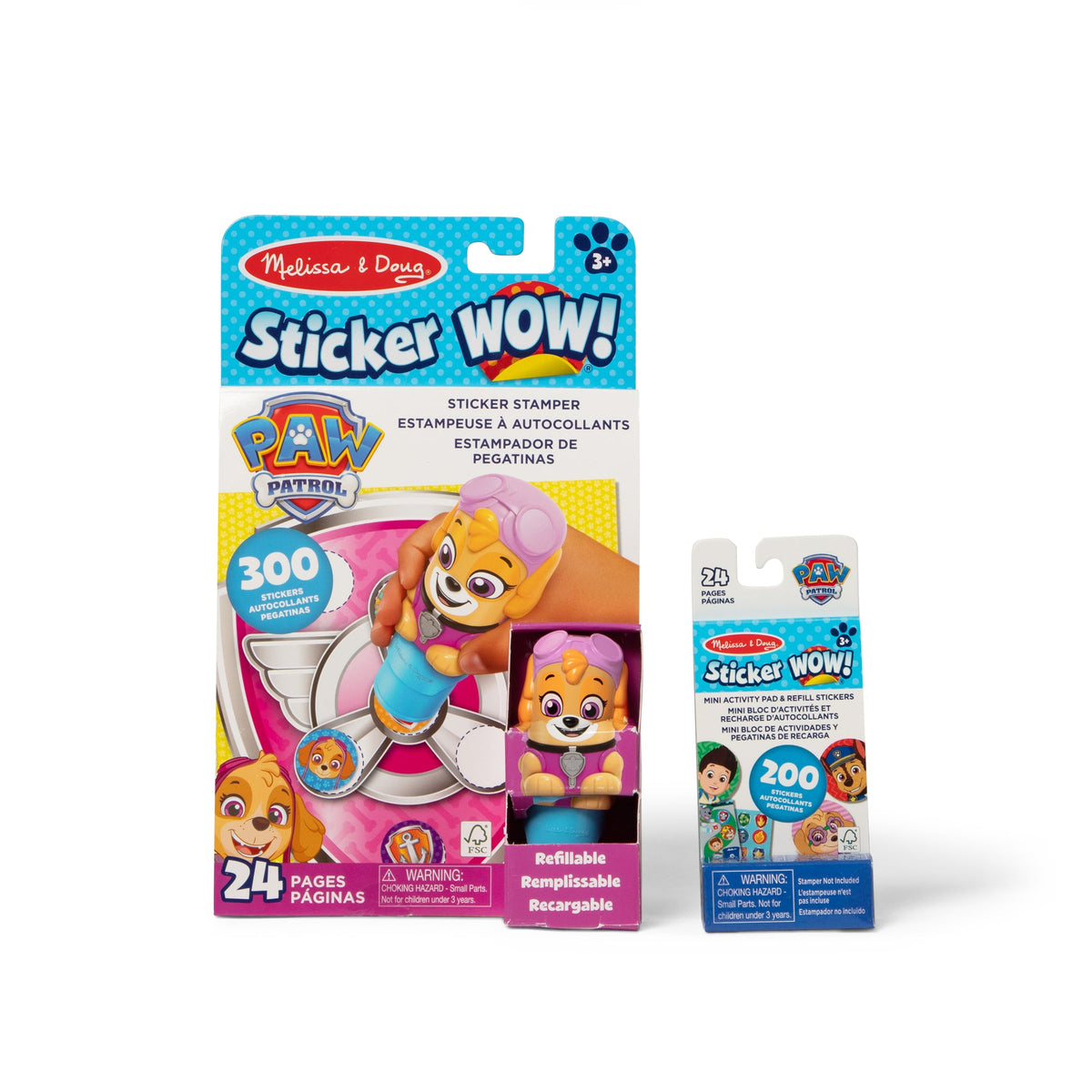 Sticker WOW!™ PAW Patrol Skye Bundle: Activity Pad & Sticker Stamper + Mini Activity Pad and 200 Refill Stickers U3
