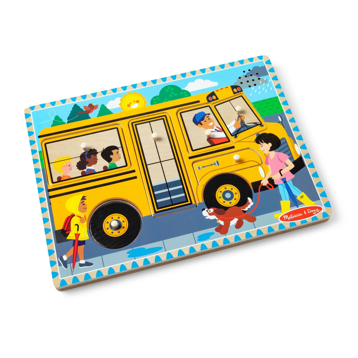 The Wheels on the Bus Song Puzzle - 6 Pieces Z0
