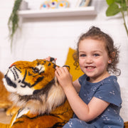 Tiger Lifelike Plush Stuffed Animal F6