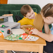 Top & Bake Pizza Counter - Wooden Play Food A5