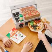 Top & Bake Pizza Counter - Wooden Play Food A5
