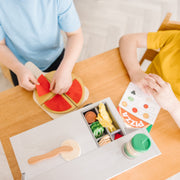 Top & Bake Pizza Counter - Wooden Play Food A5