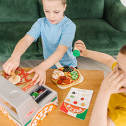 Top & Bake Pizza Counter - Wooden Play Food A5
