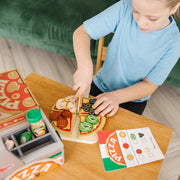 Top & Bake Pizza Counter - Wooden Play Food A5