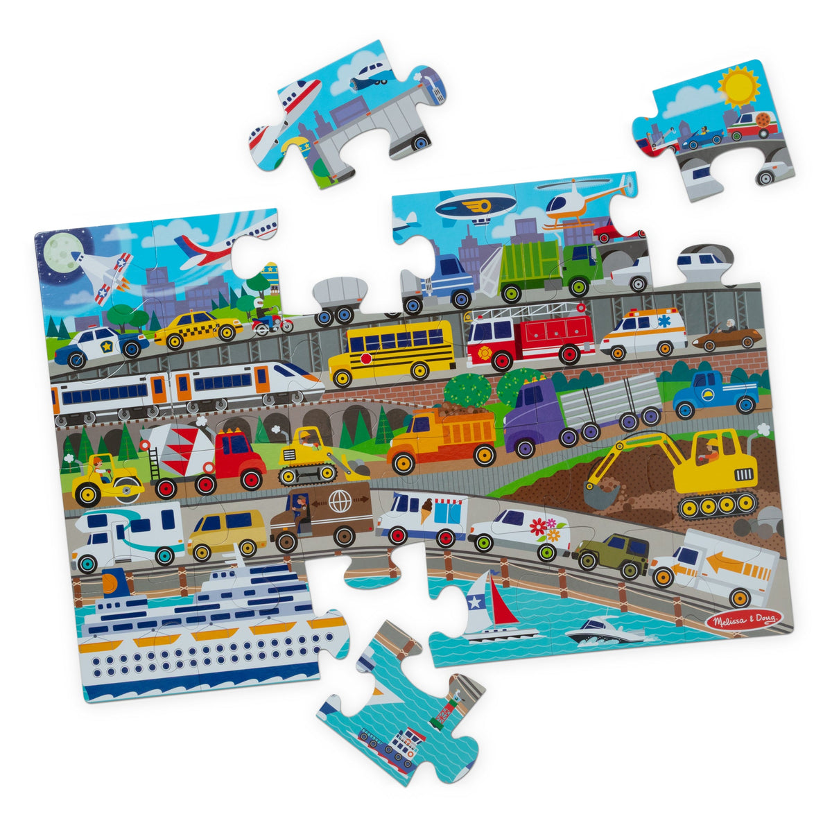 Traffic Jam Floor Puzzle - 24 Pieces G3