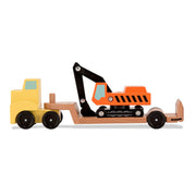 Trailer & Excavator Wooden Vehicles Play Set S2