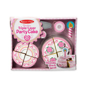 Triple-Layer Party Cake - Wooden Play Food W8