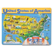 U.S.A. Map Wooden Puzzle E3