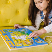 U.S.A. Map Wooden Puzzle E3