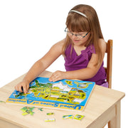 U.S.A. Map Wooden Puzzle E3