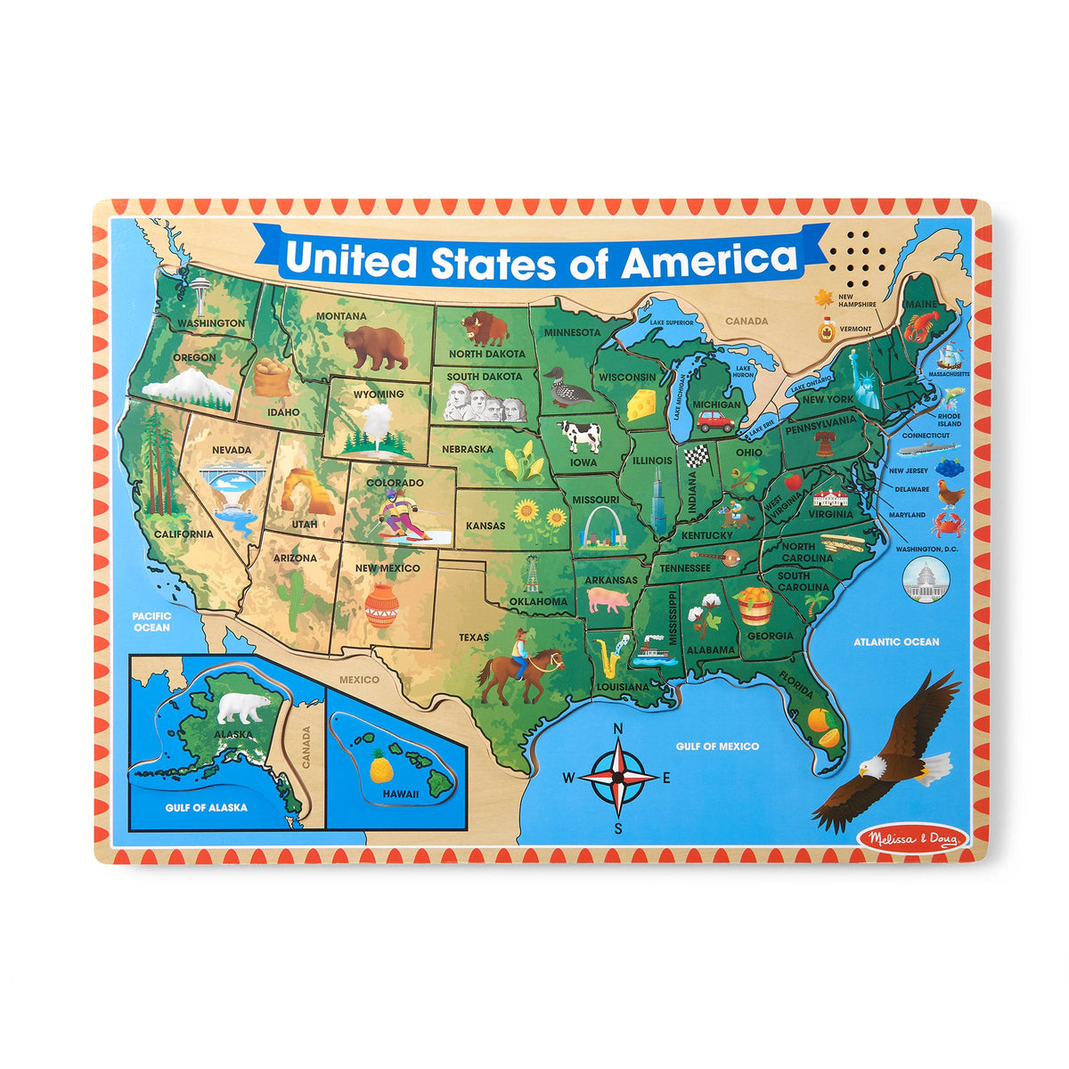 U.S.A. Sound Puzzle - 40 Pieces D7