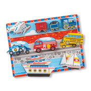 Vehicles Chunky Puzzle - 9 Pieces A4