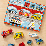 Vehicles Chunky Puzzle - 9 Pieces A4