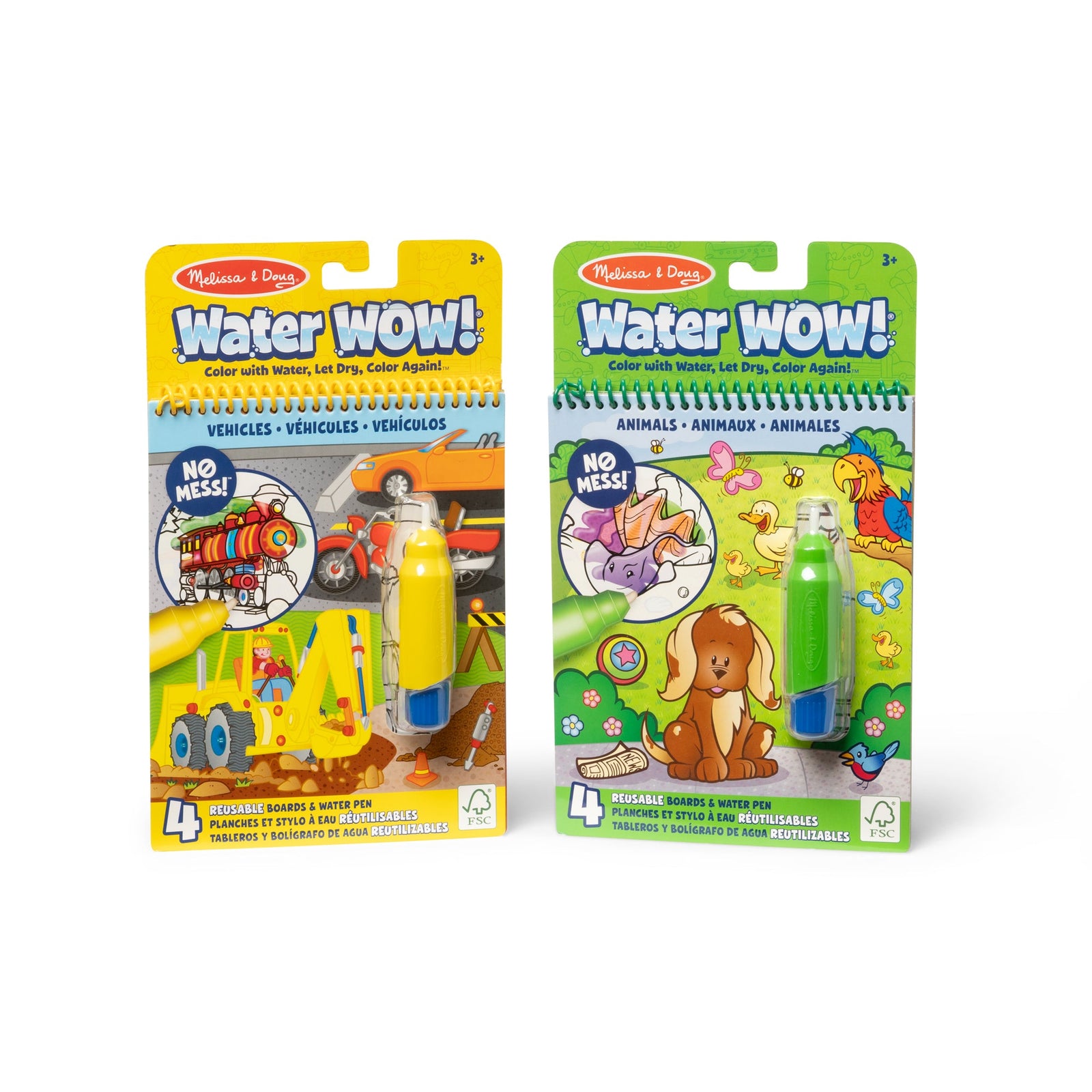 Water WOW! 2-Pack – Animals, Vehicles D3
