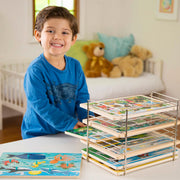 Wire Puzzle-Storage Rack D8