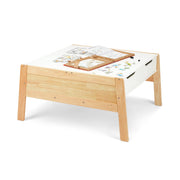 Wooden Art & Activity Table with Bins B2