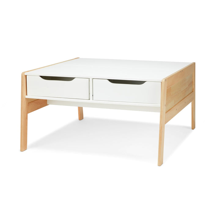 Wooden Art & Activity Table with Bins S4