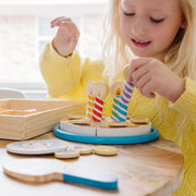 Wooden Birthday Cake Play Set Z5