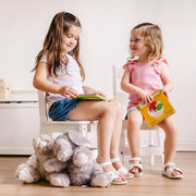 Wooden Chair Pair  - White Q3