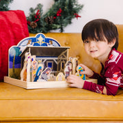 Wooden Christmas Nativity Set O3