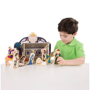 Wooden Christmas Nativity Set O3
