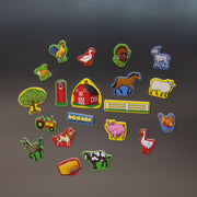 Wooden Farm Magnets W5