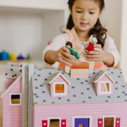 Wooden Fold & Go Dollhouse F9