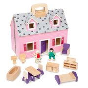 Wooden Fold & Go Dollhouse K5