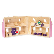 Wooden Fold & Go Dollhouse K5