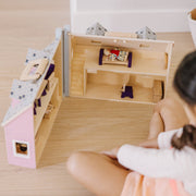 Wooden Fold & Go Dollhouse K5