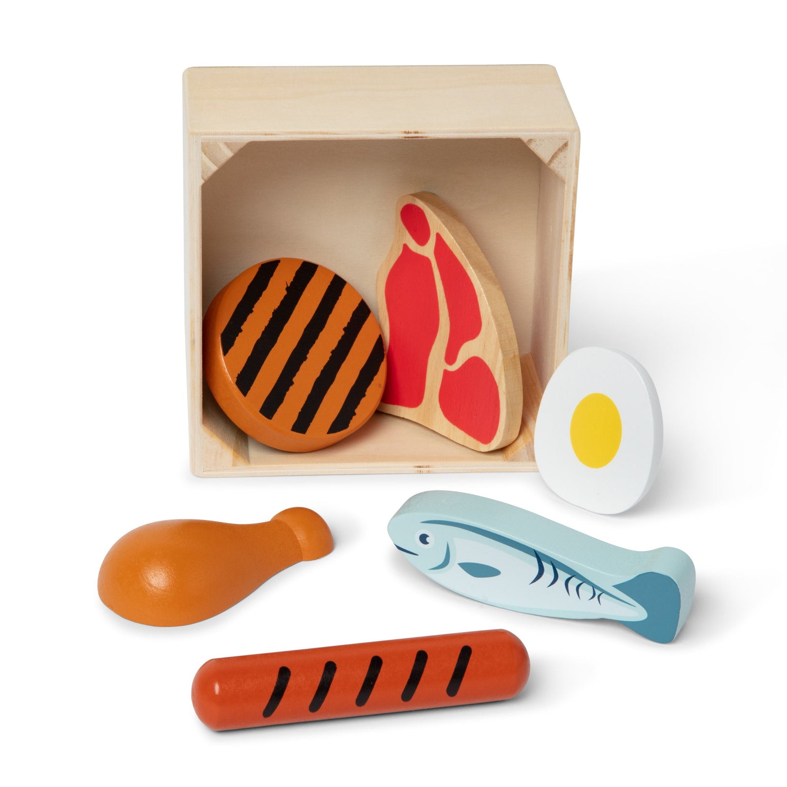 Wooden Food Groups Play Set – Protein P2